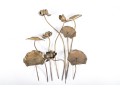 Chinese Brass Lotus Garden Decor