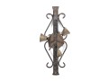 Antique Rotary Wrought Iron Doorbell