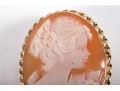 14k Yellow Gold Cameo Brooch/Pendant