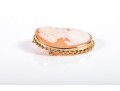 14k Yellow Gold Cameo Brooch/Pendant
