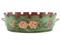 Tole Metal Oval Vessel