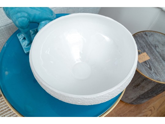 Zodax White Ceramic Bowl