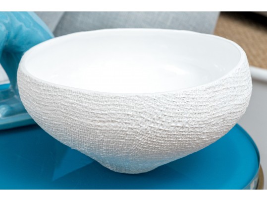 Zodax White Ceramic Bowl