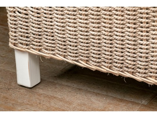 Caracole Cocktail Ottoman With Glass Top Retail $899.00