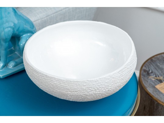 Zodax White Ceramic Bowl
