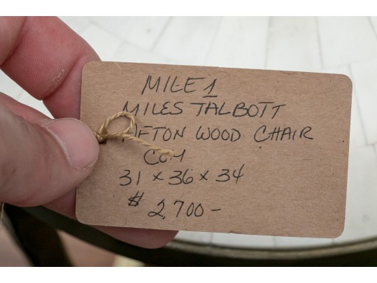 Miles Talbott Afton Wood Chair Retail $2,700