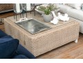 Caracole Cocktail Ottoman With Glass Top Retail $899.00