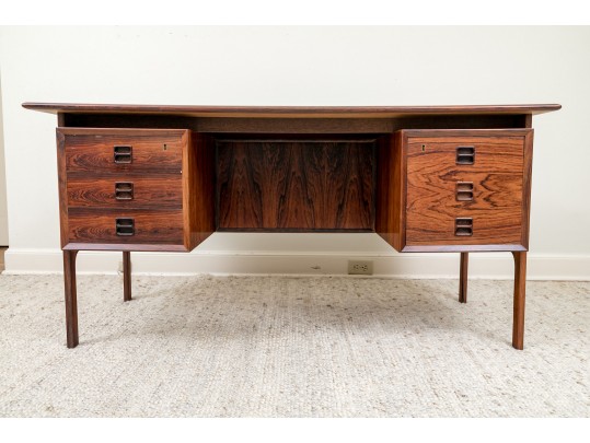 A Mid Century Modern Rosewood Executive Desk