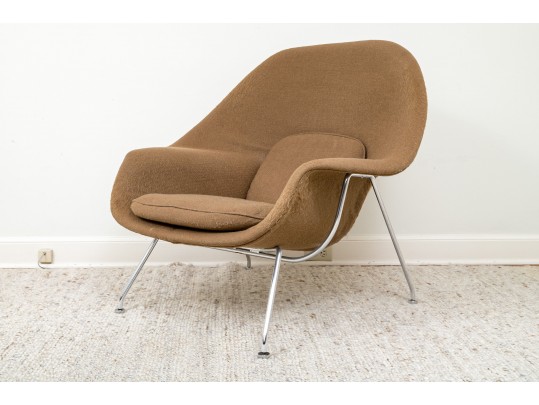 A Knoll International Inc Womb Chair With Ottoman
