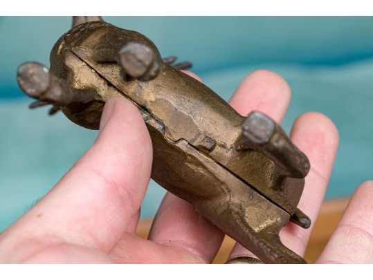 Four Antique Cast Iron Animal Still Banks