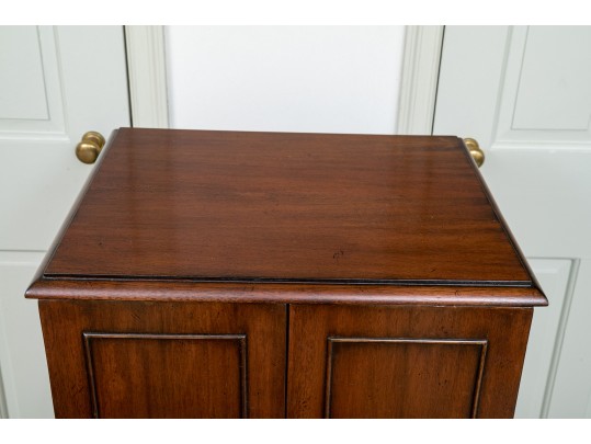 A Contemporary Traditional Mahogany Jewelry Cabinet