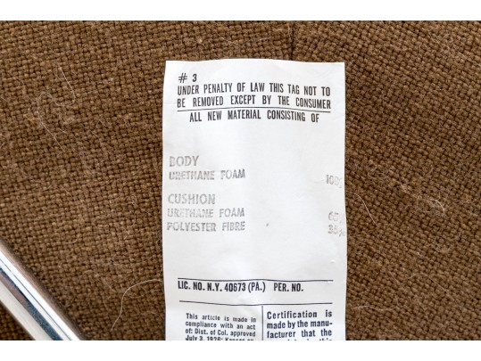 A Knoll International Inc Womb Chair With Ottoman