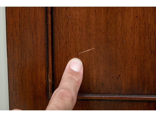 A Contemporary Traditional Mahogany Jewelry Cabinet