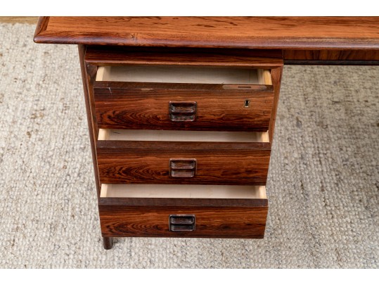 A Mid Century Modern Rosewood Executive Desk
