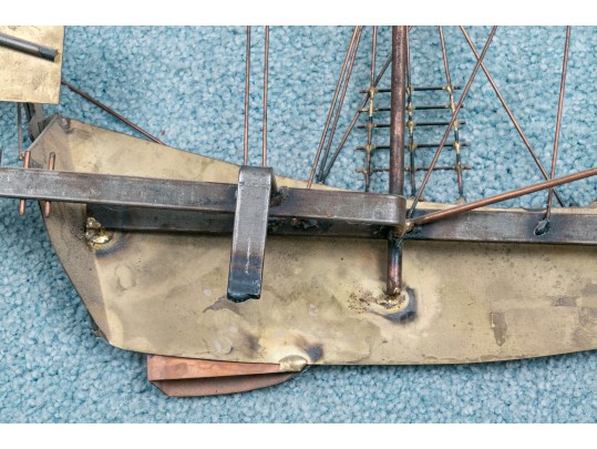 Curtis Jeré Mid Century Brass And Copper Wall Sculpture.