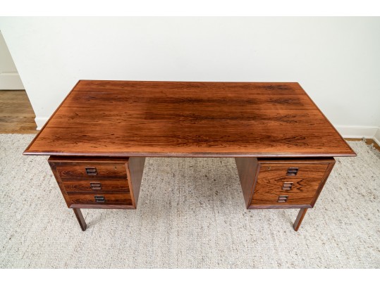 A Mid Century Modern Rosewood Executive Desk