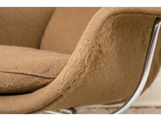 A Knoll International Inc Womb Chair With Ottoman