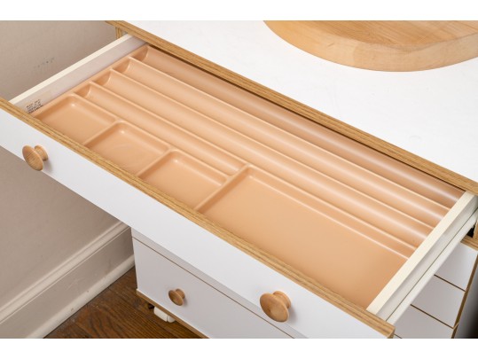 Sewing Room: Sewing Cabinets, Mirror And Bernina 930