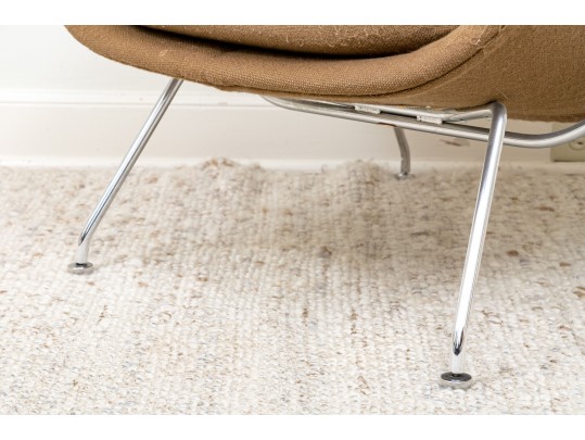 A Knoll International Inc Womb Chair With Ottoman