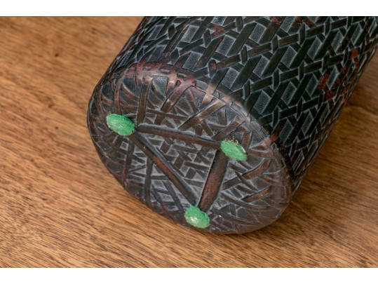 Collection Of Four 20th Century Japanese Faux Metal Vessels