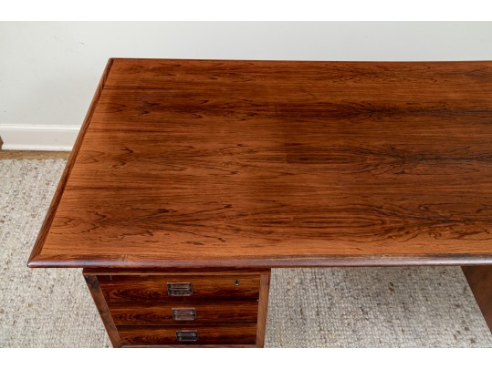 A Mid Century Modern Rosewood Executive Desk