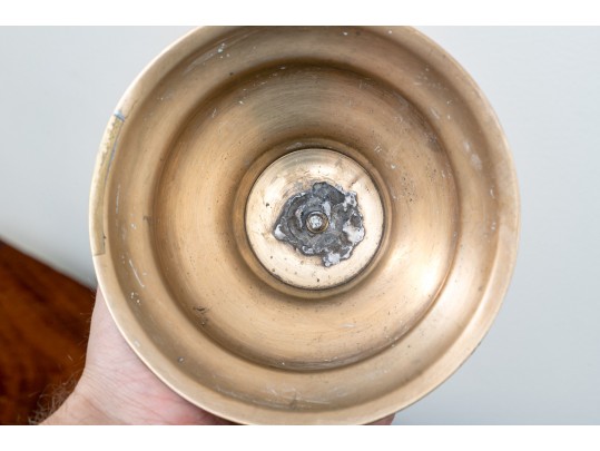 An 18th Century English Queen Anne Brass Candlestick