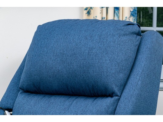 A Blue Upholstered Lift Chair
