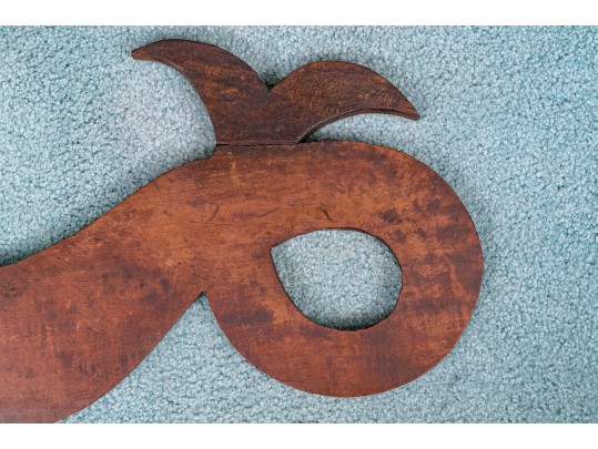 A 19th Century American Cherrywood Folk Art Hippocampi