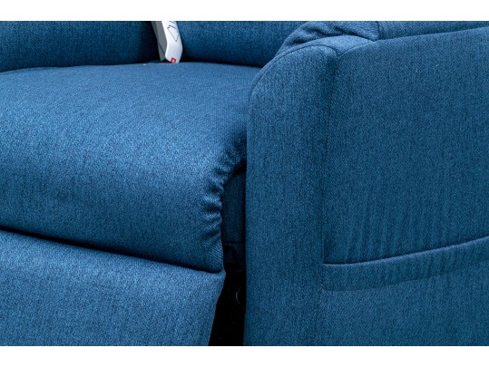 A Blue Upholstered Lift Chair