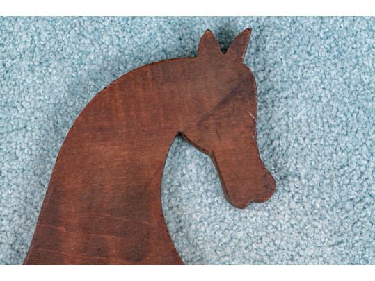 A 19th Century American Cherrywood Folk Art Hippocampi