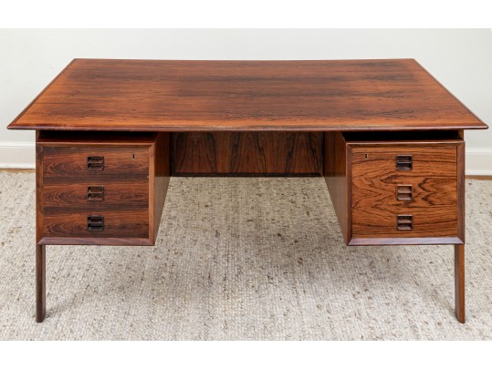 A Mid Century Modern Rosewood Executive Desk