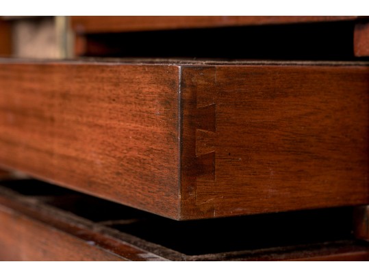 A Contemporary Traditional Mahogany Jewelry Cabinet