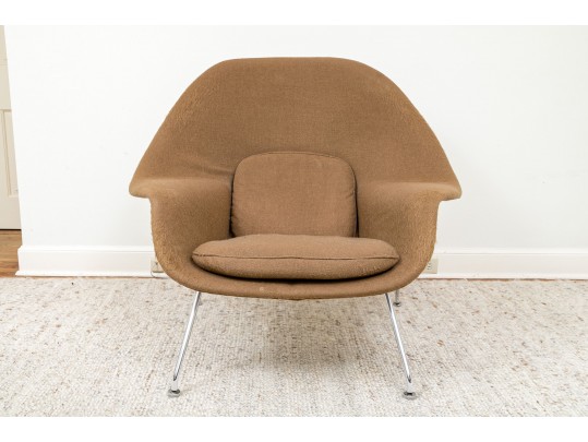 A Knoll International Inc Womb Chair With Ottoman