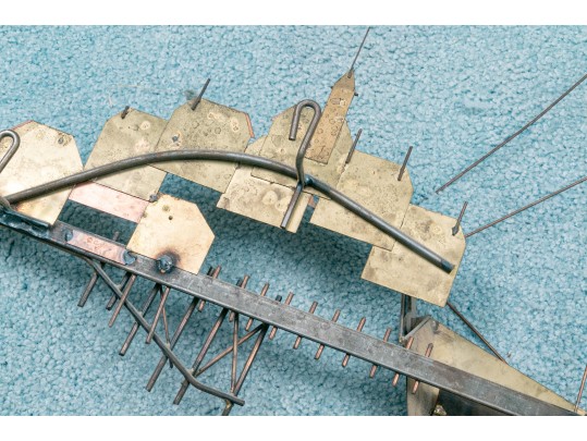 Curtis Jeré Mid Century Brass And Copper Wall Sculpture.