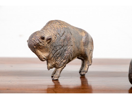 Three Antique Cast Iron Still Banks