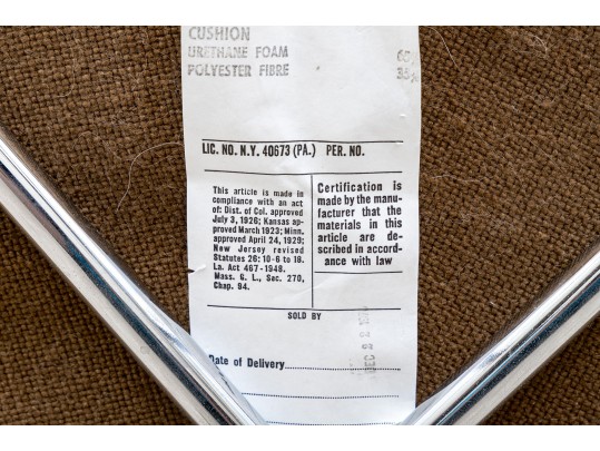 A Knoll International Inc Womb Chair With Ottoman