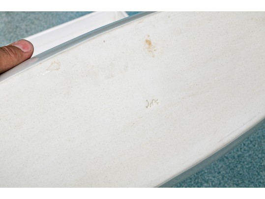 Four White Ceramic Kitchen Serving Pieces