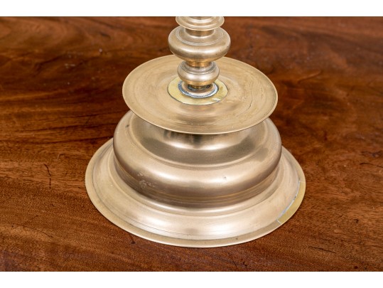 An 18th Century English Queen Anne Brass Candlestick