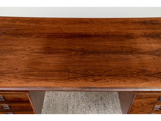 A Mid Century Modern Rosewood Executive Desk