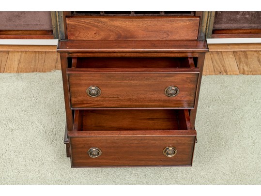 A Contemporary Traditional Mahogany Jewelry Cabinet