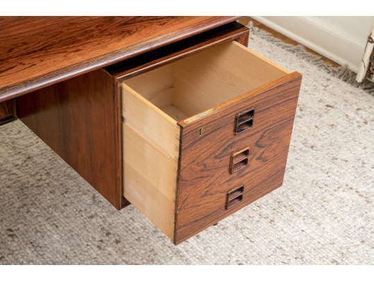 A Mid Century Modern Rosewood Executive Desk