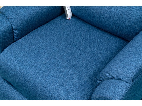 A Blue Upholstered Lift Chair