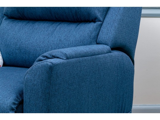 A Blue Upholstered Lift Chair