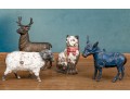 Four Antique Cast Iron Animal Still Banks