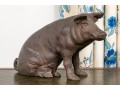 Antique Cast Iron Pig Figural Still Bank