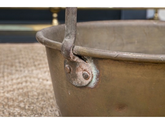 Two 19th Century American Brass Cooking Pots