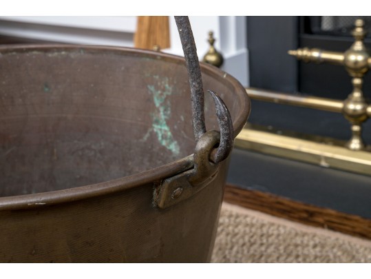 Two 19th Century American Brass Cooking Pots