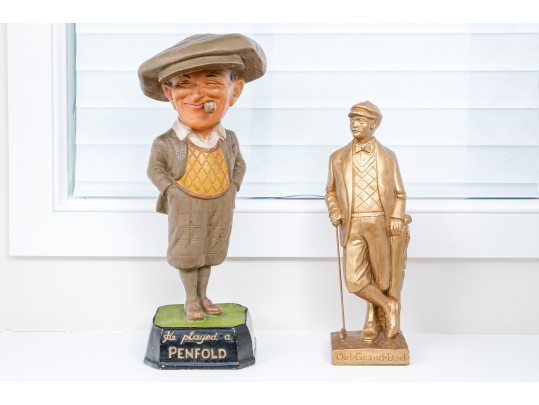 Two Mid 20th Century Vintage Plaster Sculptures