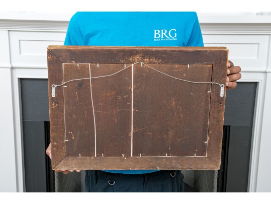 A Beautifully Painted 19th Century Continental Oil On Board