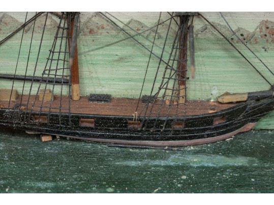 19th Century English Ship Diorama